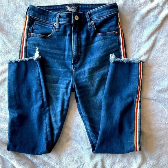 Abercrombie & Fitch Simone, high-rise  supper skinny ankle Size 27/4 - Picture 1 of 5